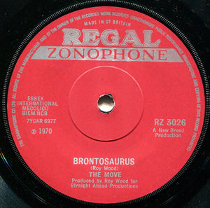 The Move : Brontosaurus (7", Single, Sol)