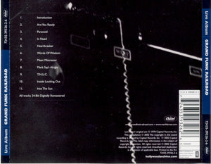 Grand Funk Railroad : Live Album (CD, Album, RE, RM)