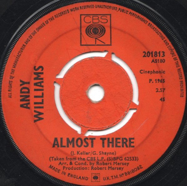 Andy Williams : Almost There (7