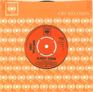 Andy Williams : Almost There (7", Single, Pus)