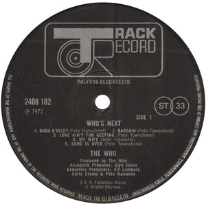 The Who : Who's Next (LP, Album)