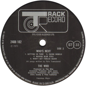 The Who : Who's Next (LP, Album)