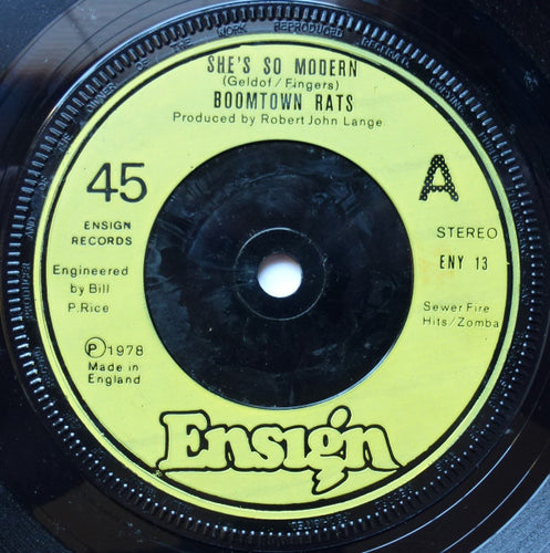 The Boomtown Rats : She's So Modern (7