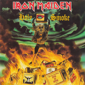 Iron Maiden : Holy Smoke (7", Single, Pap)