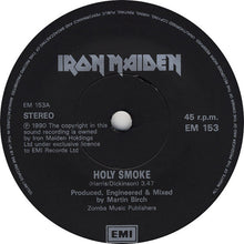 Load image into Gallery viewer, Iron Maiden : Holy Smoke (7&quot;, Single, Pap)
