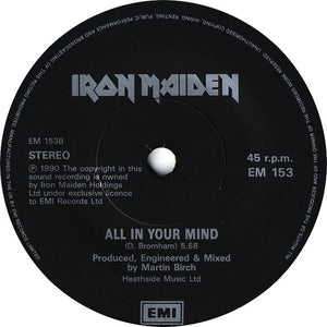 Iron Maiden : Holy Smoke (7", Single, Pap)