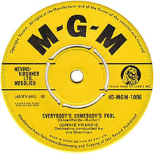 Load image into Gallery viewer, Connie Francis : Everybody&#39;s Somebody&#39;s Fool (7&quot;, Single, Rou)
