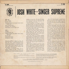Load image into Gallery viewer, Josh White : Singer Supreme (LP)
