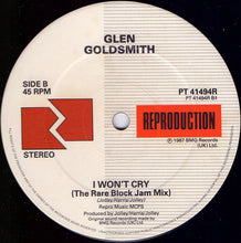 Load image into Gallery viewer, Glen Goldsmith : I Won&#39;t Cry (Rare Block Mix) (12&quot;)
