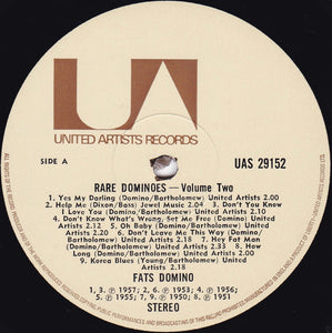 Fats Domino : Rare Dominos Volume Two (LP, Album, Comp)