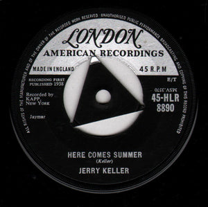 Jerry Keller : Here Comes Summer (7", Single, Tri)