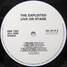 Load image into Gallery viewer, The Exploited : On Stage (LP, Album, RE)
