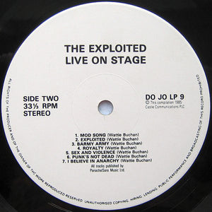 The Exploited : On Stage (LP, Album, RE)