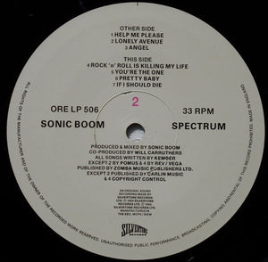 Sonic Boom (2) : Spectrum (LP, Album, DFI)
