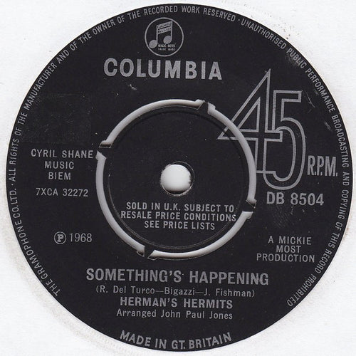 Herman's Hermits : Something's Happening  (7