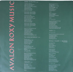 Roxy Music : Avalon (LP, Album)