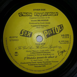 Sex Pistols : C'Mon Everybody (7", Single)
