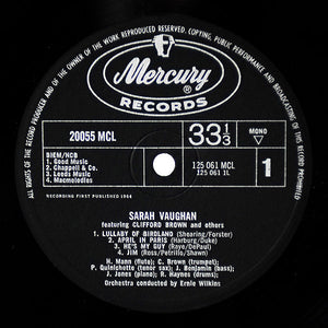 Sarah Vaughan : Sarah Vaughan (LP, Album, Mono, RE)