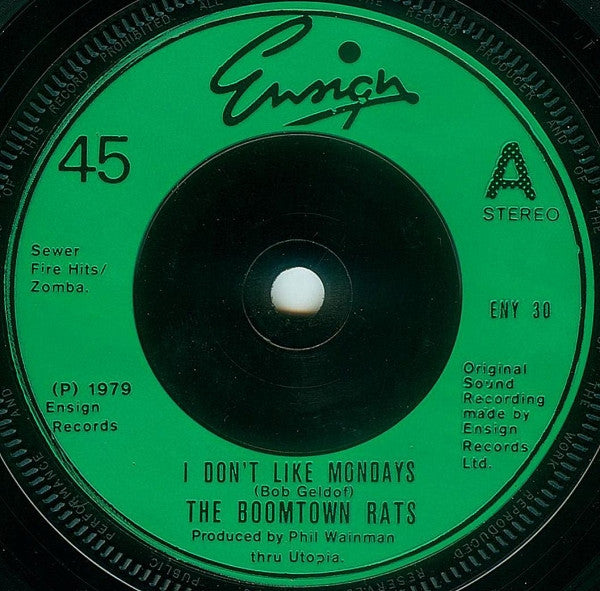 The Boomtown Rats : I Don't Like Mondays (7