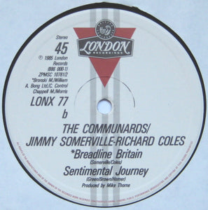 The Communards : You Are My World (12", Single)