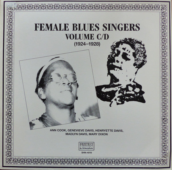 Various : Female Blues Singers Volume C/D (1924-1928) (LP, Comp, Mono, RM)