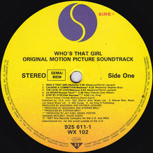 Load image into Gallery viewer, Madonna : Who&#39;s That Girl (Original Motion Picture Soundtrack) (LP, Album)
