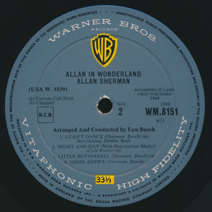 Allan Sherman : Allan In Wonderland (LP, Album, Mono)