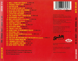 Eddie "Guitar Slim" Jones : The Things That I Used To Do (CD, Comp)