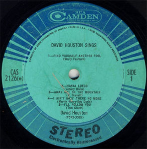 David Houston : David Houston Sings (LP, Album)