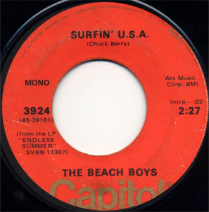 The Beach Boys : Surfin' U.S.A. / The Warmth Of The Sun (7", Mono)