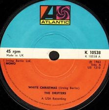 The Drifters : White Christmas (7", Mono, RE)