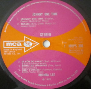Brenda Lee : Johnny One Time (LP, Album)