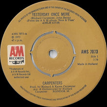 Load image into Gallery viewer, Carpenters : Yesterday Once More (7&quot;, Single)
