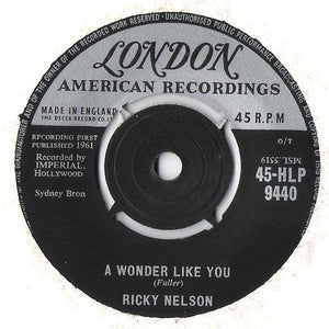 Ricky Nelson (2) : Everlovin' (7", Single)