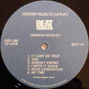 Cockney Rejects : Unheard Rejects (LP, RE, 180)