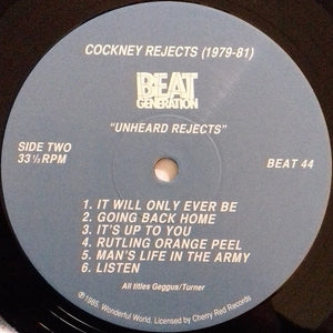 Cockney Rejects : Unheard Rejects (LP, RE, 180)