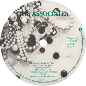 The Associates : 18 Carat Love Affair / Love Hangover (7", Single)
