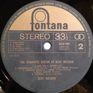 Bert Weedon : The Romantic Guitar Of Bert Weedon (LP)