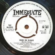Load image into Gallery viewer, The McCoys : Hang On Sloopy (7&quot;, Single, Mono, Thr)
