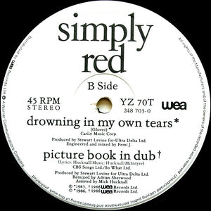 Simply Red : Holding Back The Years (12", PRS)