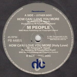 M People : How Can I Love You More (7", Single)