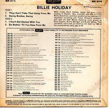 Load image into Gallery viewer, Billie Holiday : Billie Holiday (7&quot;, EP)

