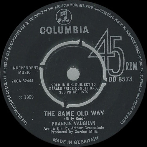 Frankie Vaughan : The Same Old Way (7