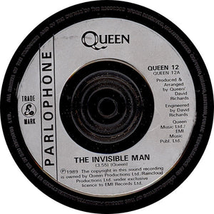 Queen : The Invisible Man (7", Single, Sil)