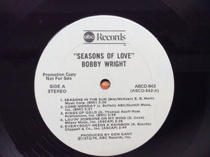 Bobby Wright (3) : Seasons Of Love (LP, Promo)