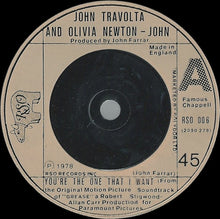 Load image into Gallery viewer, John Travolta And Olivia Newton-John : You&#39;re The One That I Want (7&quot;, Single, Bei)
