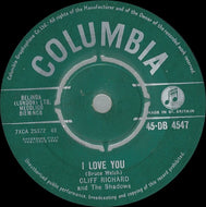 Cliff Richard & The Shadows : I Love You (7