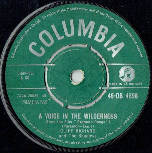 Cliff Richard & The Shadows : A Voice In The Wilderness (7