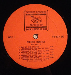 Sidney Bechet : Volume II (LP)