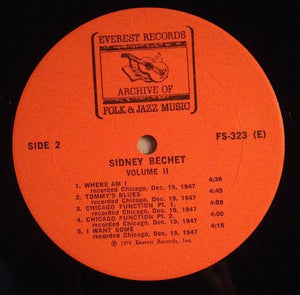 Sidney Bechet : Volume II (LP)